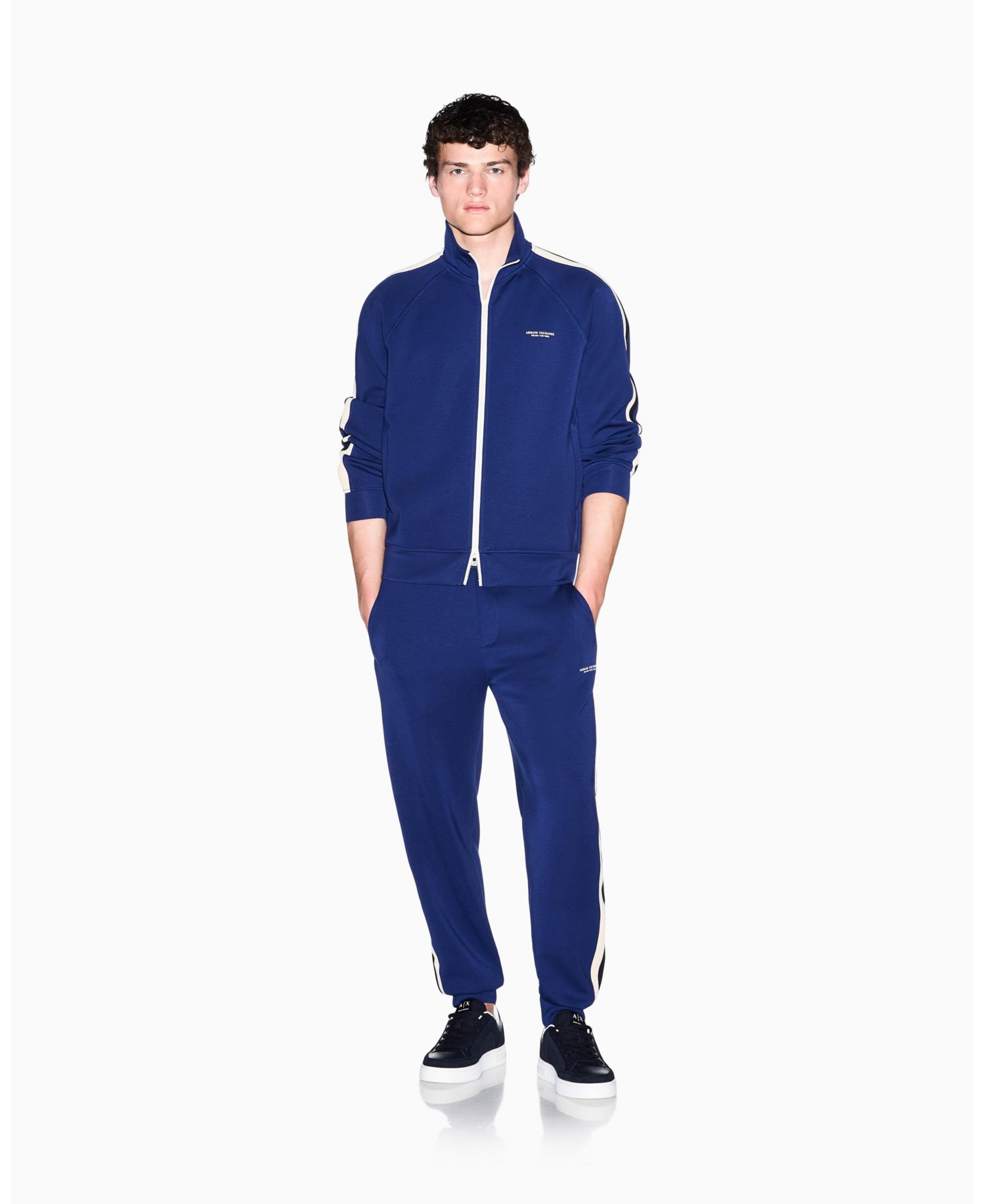 Men's Full Zip Taping Modal Jacket