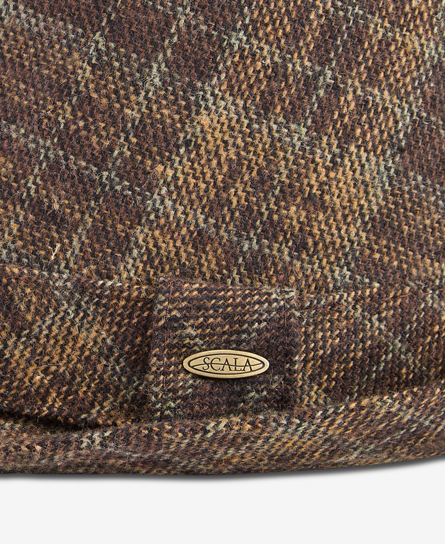 Men's Plaid Snap-Brim Fedora Hat