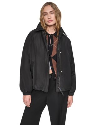 Women's Hooded Bubble Hem Rain jacket