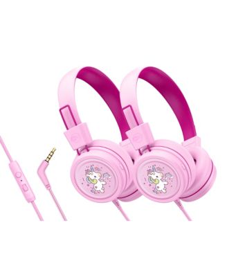 KidJamz KJ55AUX 3.5mm Safe Listening Kid's Headphones with Headset