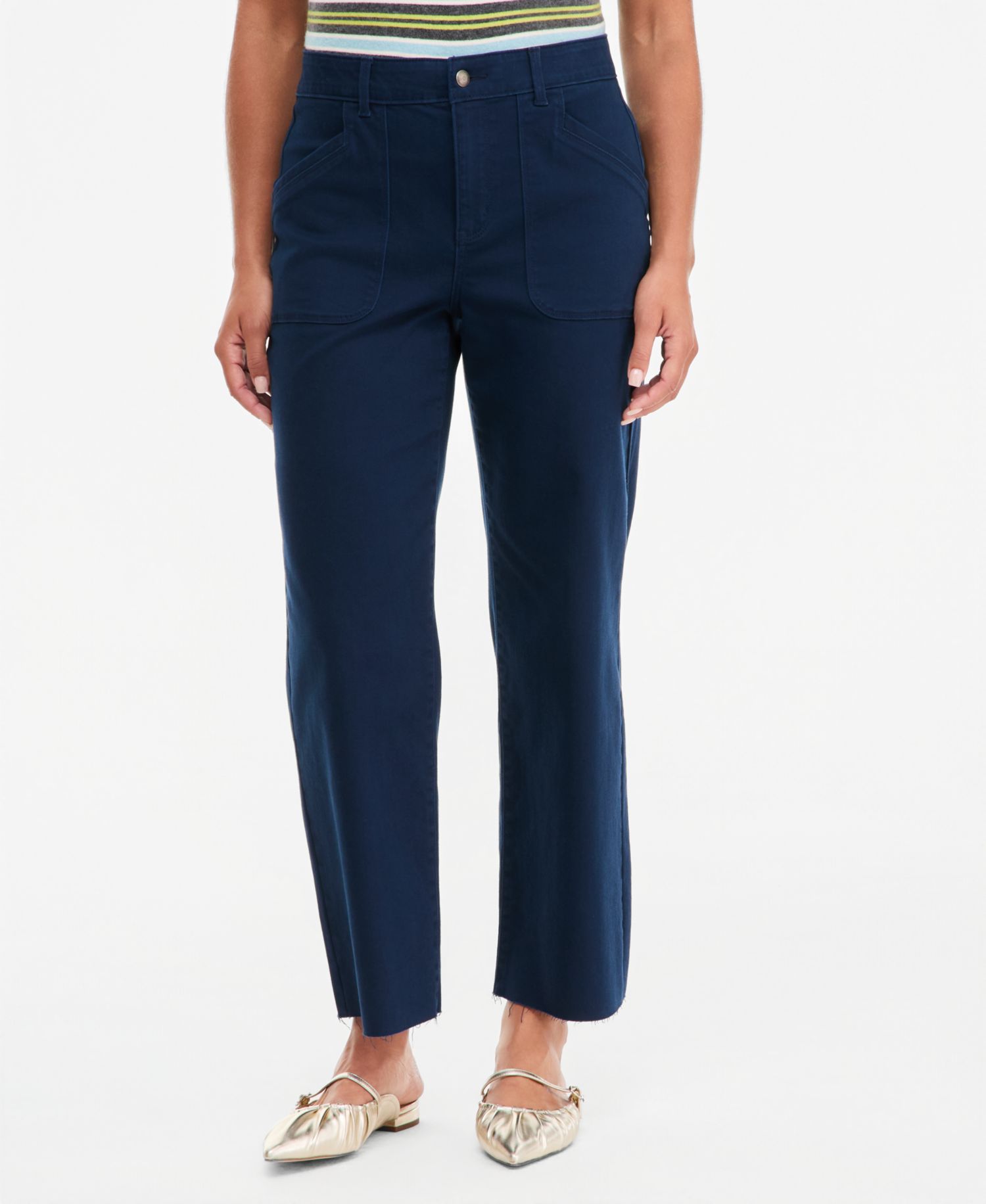 Women's L-Pocket Straight-Leg Utility Pants