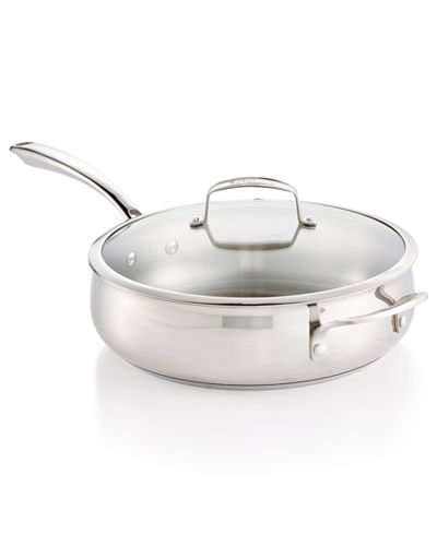 Belgique Stainless Steel 5-Qt. Sauté Pan with Lid, Only at Macy's