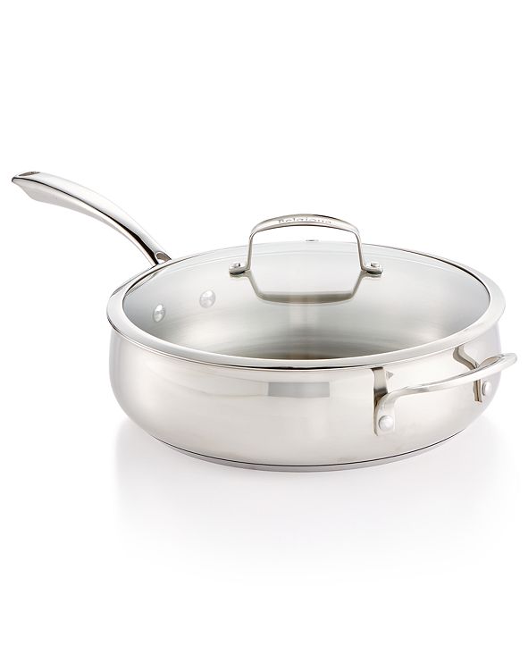 Belgique Stainless Steel 5Qt. Sauté Pan with Lid, Created for Macy's & Reviews Cookware
