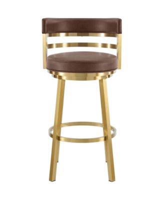 Madrid 26" Faux Leather Swivel Counter Stool