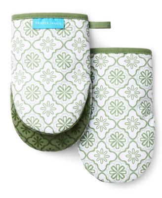 Allover Geo Floral Mini 2-Pack Oven Mitts