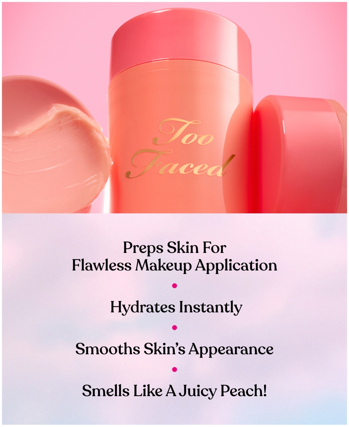 Too Faced Primed and Peachy Hydrating Face Primer, 1 oz.
