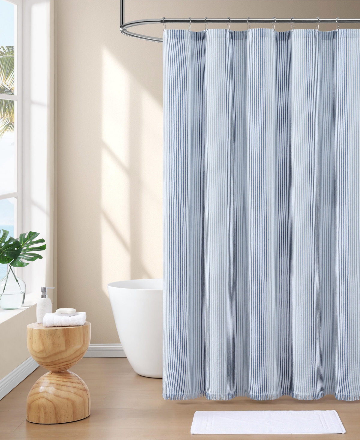 Tommy Bahama Ocean Stripe Shower Curtain, 70" x 72"