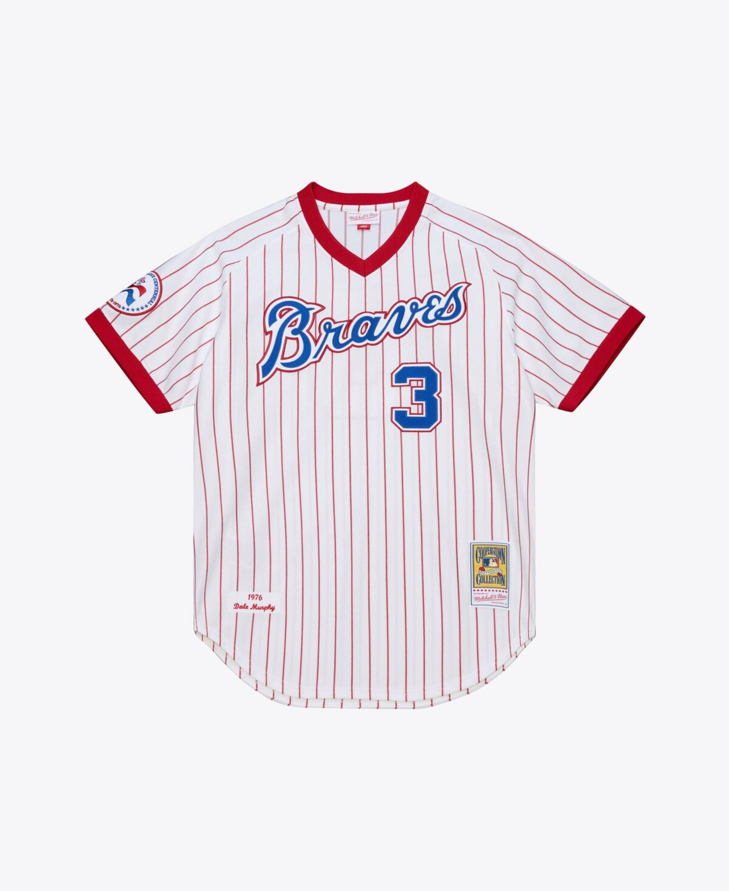 Men's Dale Murphy White Atlanta Braves 1976 Authentic Jersey