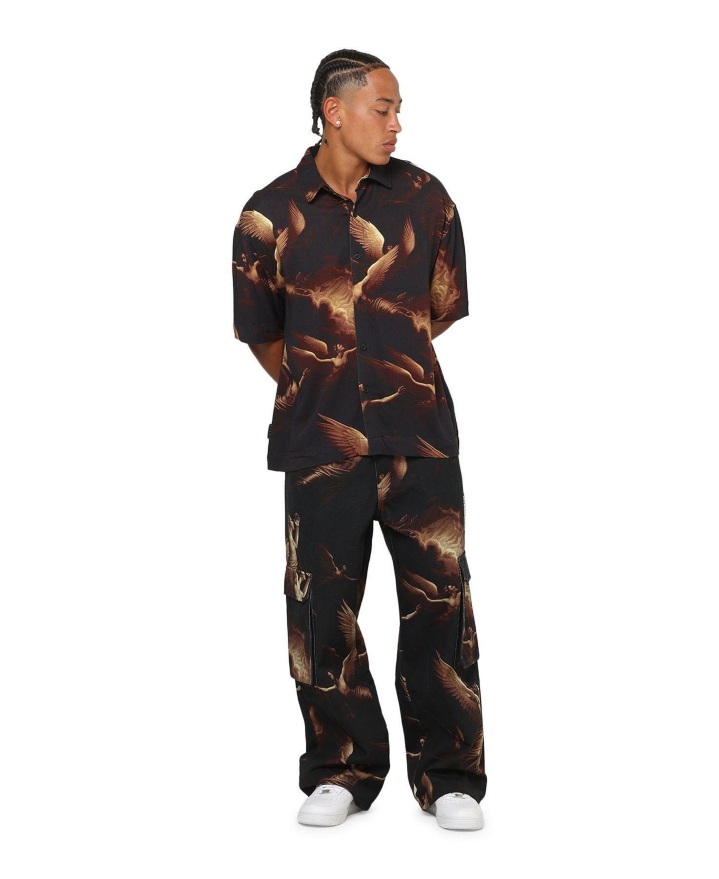 Мужская рубашка SAINT MORTA Rapture Button Up, цвет: Чёрный — фото 2