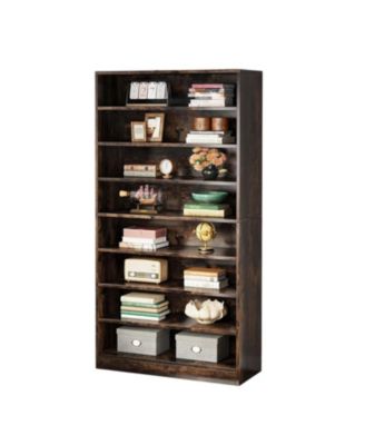 Freestanding 9-Tier Bookshelf Organizer for Home or Office Display