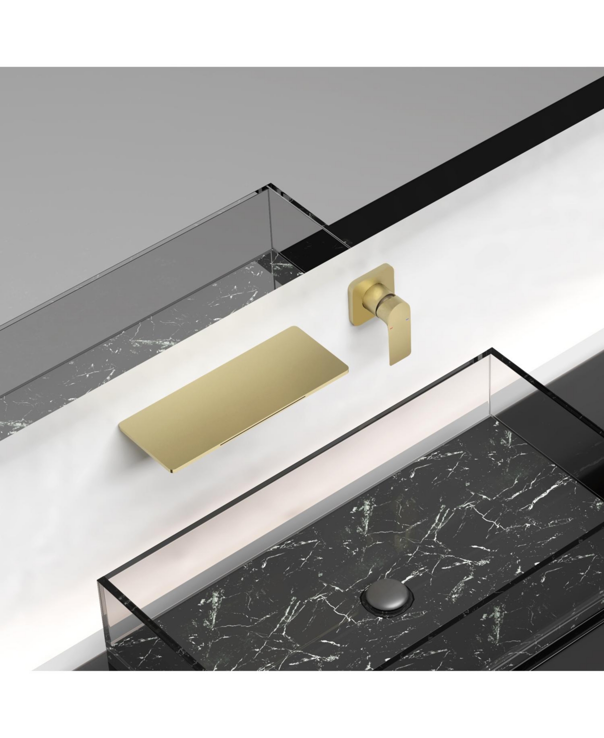 Phying Waterfall Bathroom Sink Faucet