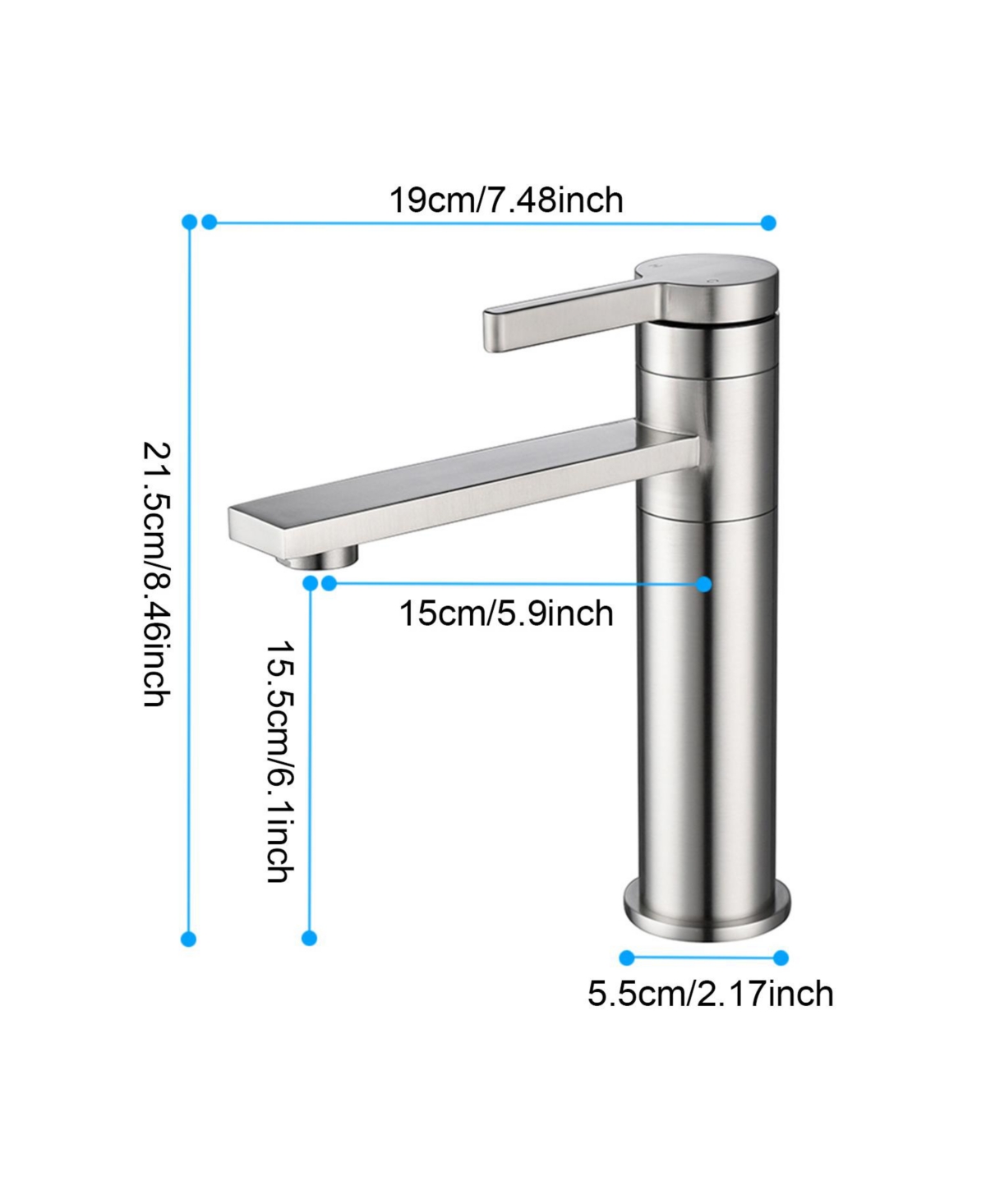 Phying Single Handle Sink Vanity Bathroom Faucet