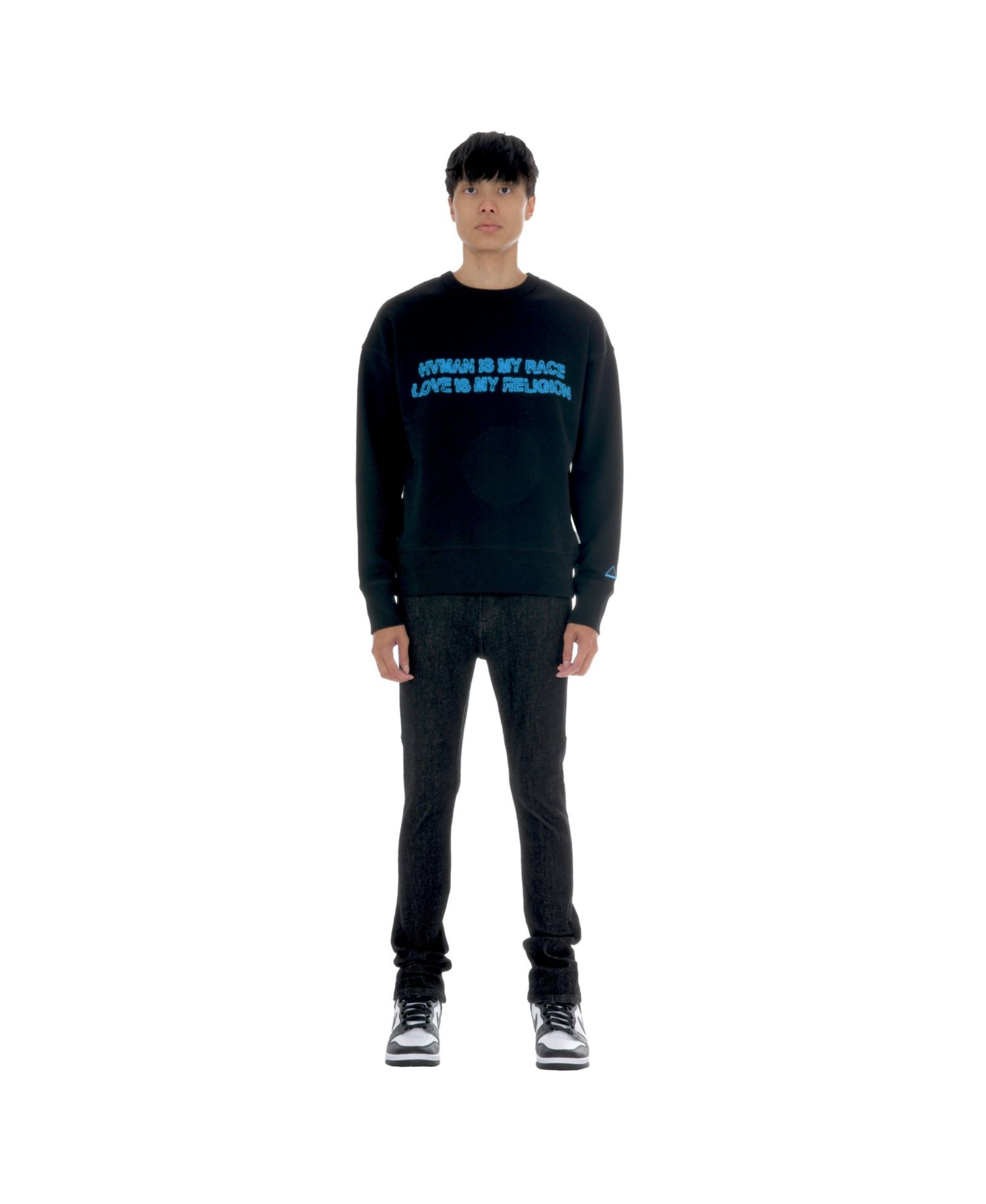 Men's Crystal Crew Sweatshirt in Human Love