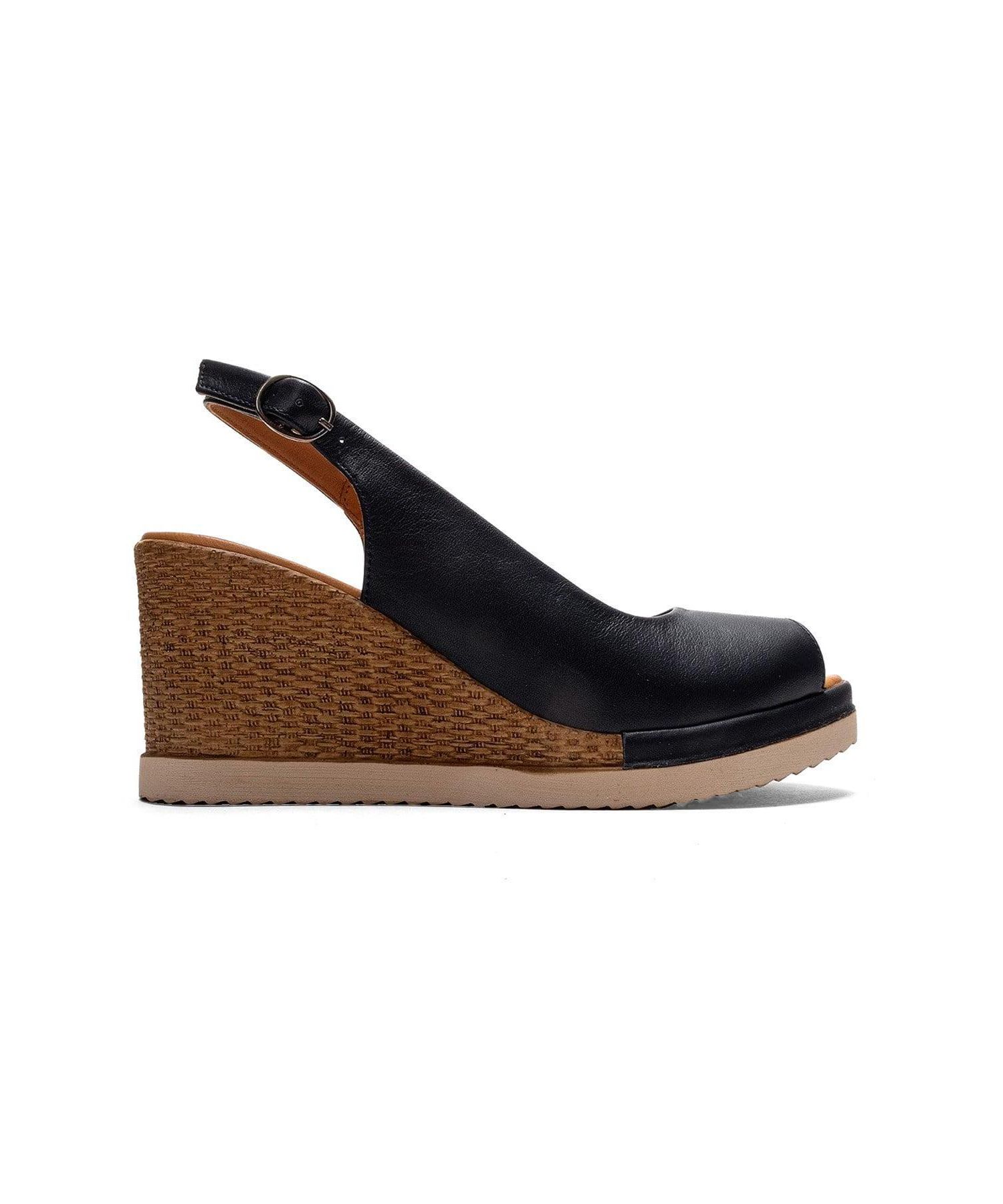 Women's Helina Leather Wedge Sandal