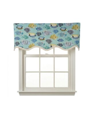 100percentage Cotton Fishbowl Province With  Lining Rod Pocket Window Valance