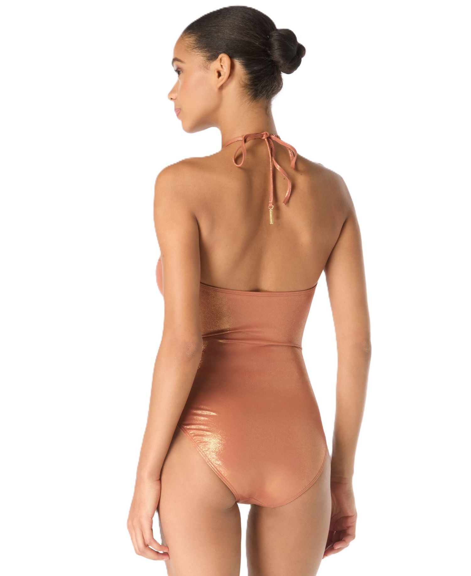 Women's V-Neck Plunge One-Piece Swimsuit