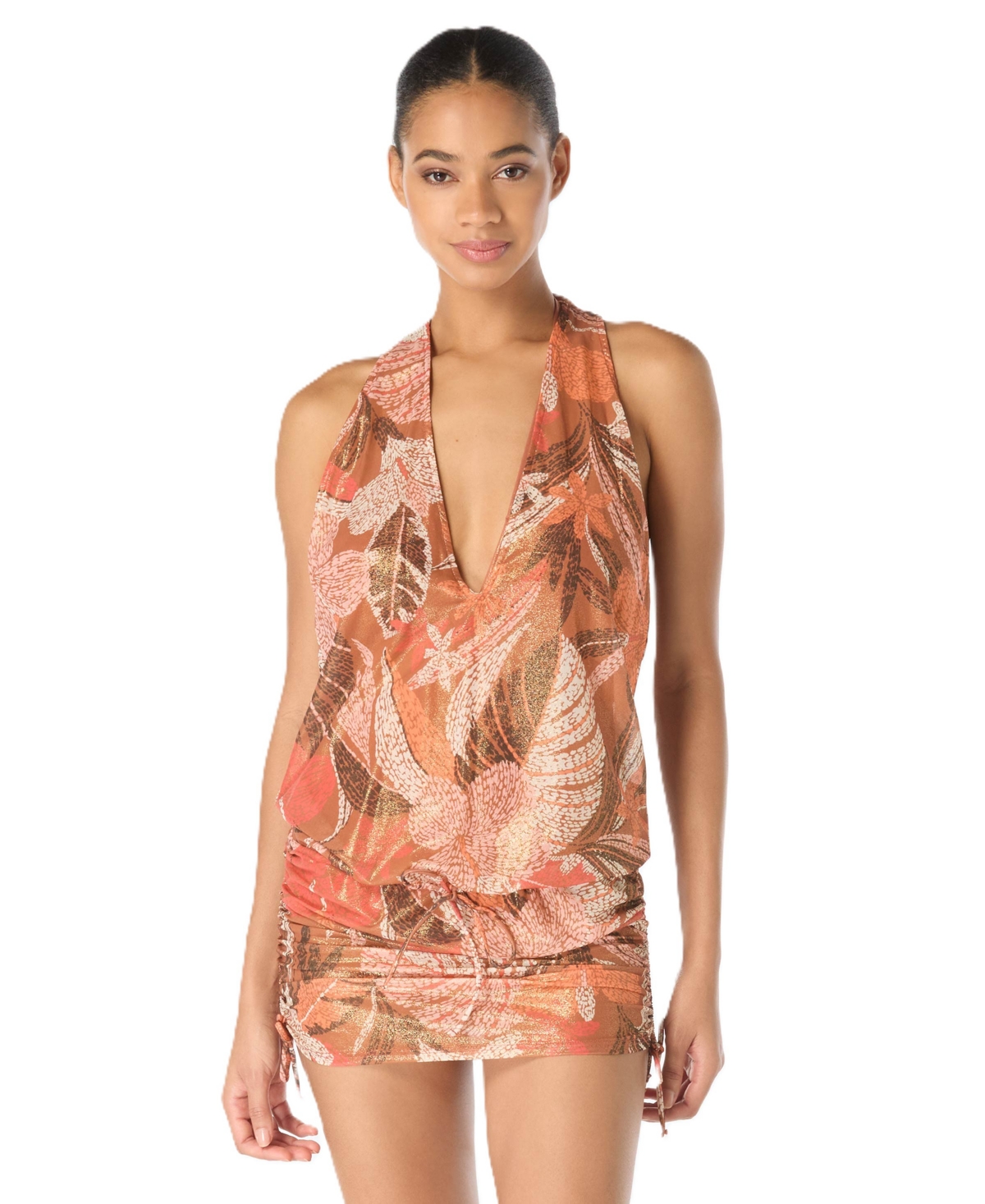 Vince Camuto Women's Racer Back Swim Cover Up Dress