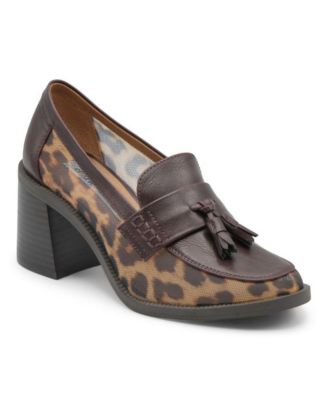 Womens Katie Chunky Heel Dress Loafer