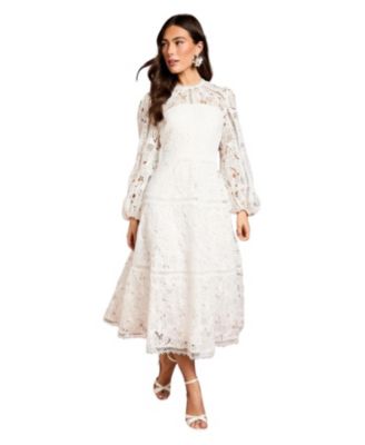 macys cream dress Women's Ivory/Cream Summer Dresses
