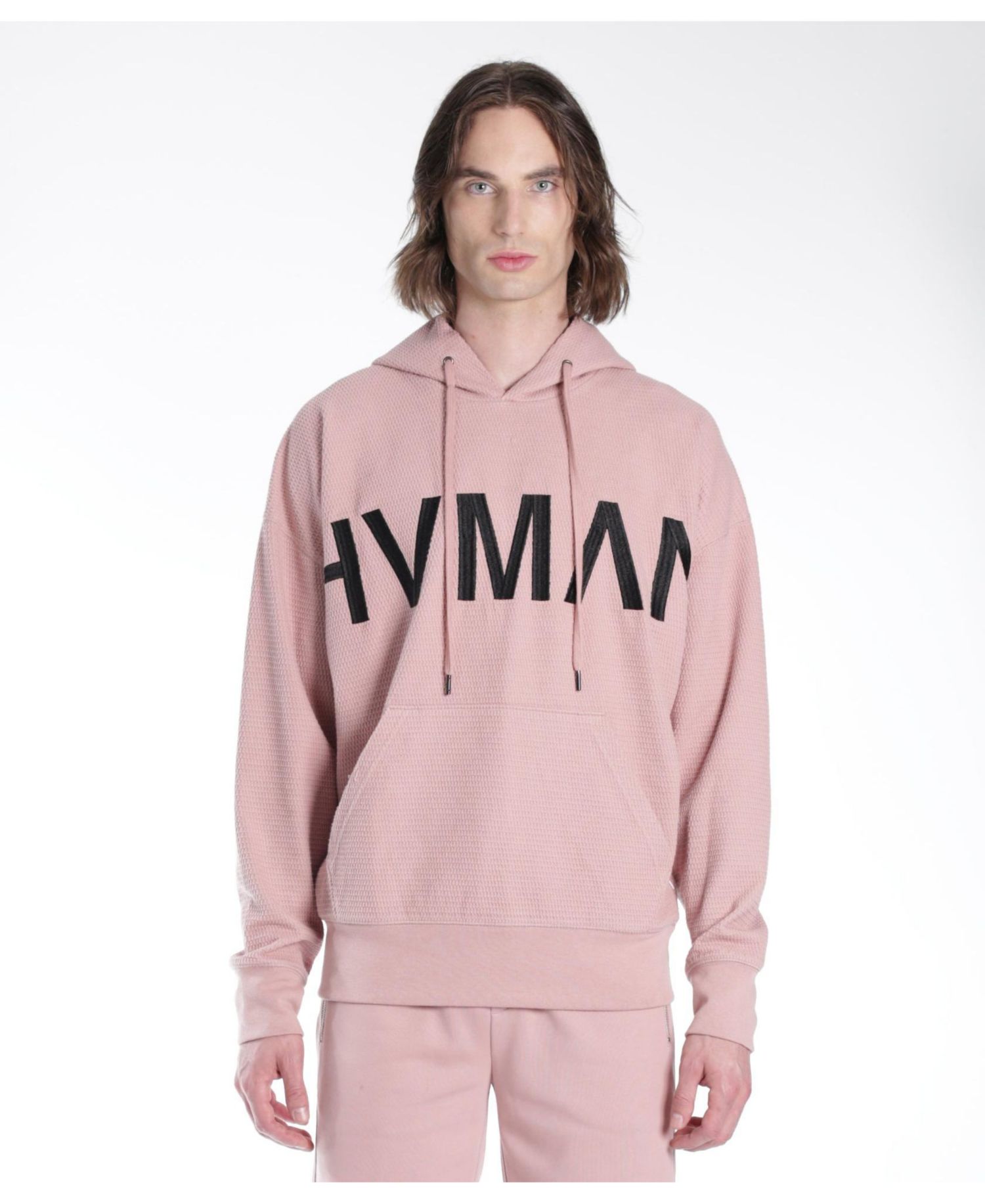 Men's Pullover Sweatshirt Waffle Knit