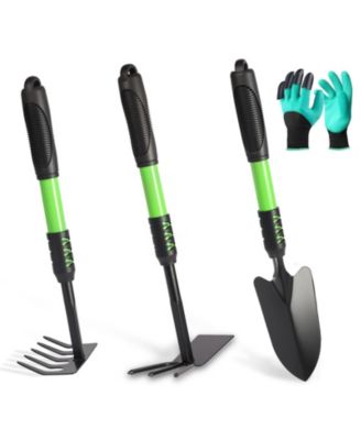 Garden Tools Set Stainless Steel Heavy Duty Hand Cultivator Hoes Spade Shovel Planting Weeding Digging Gifts Women