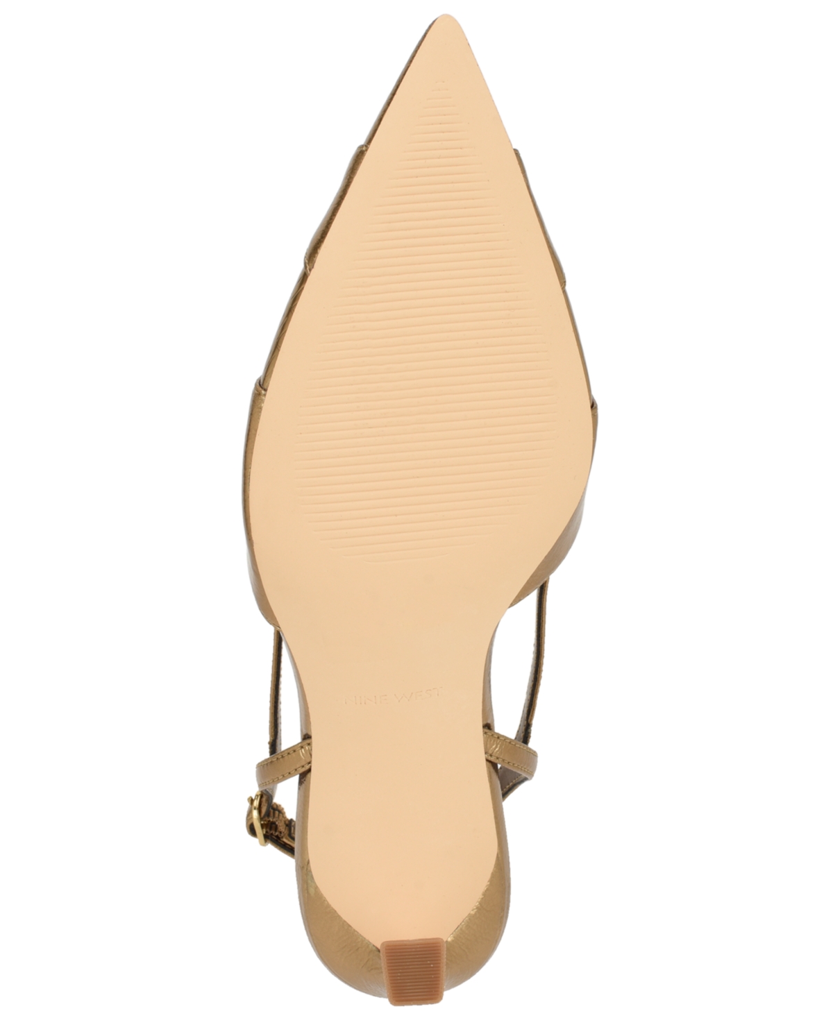 Nine West Darella Pointed Toe Slingback Pump In Gold