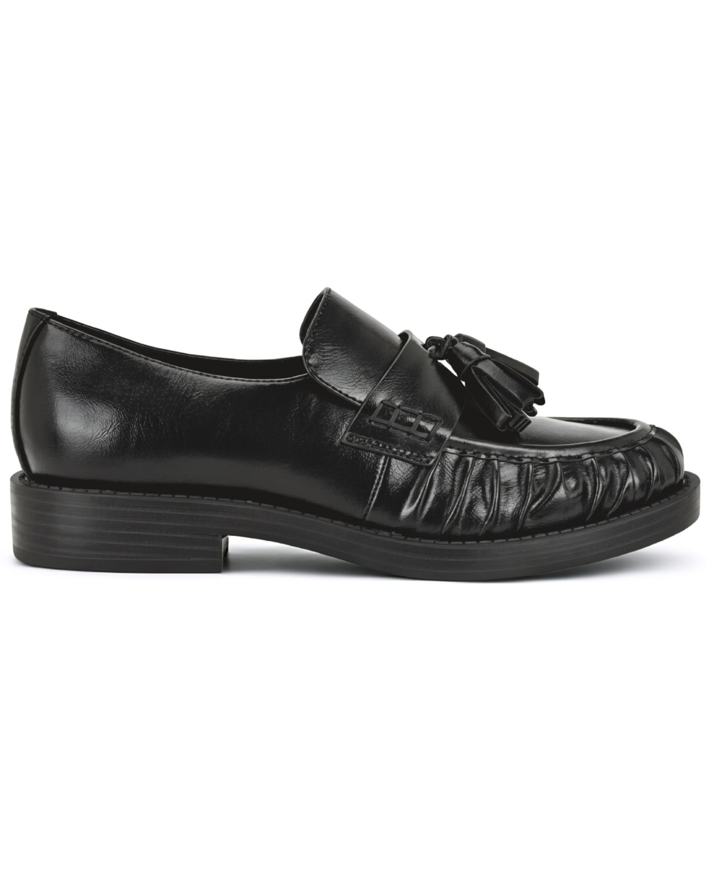 Женские туфли Nine West Gersen Tassels Pleated, цвет: Чёрный лаковый — фото 2