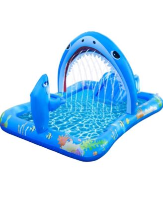 Inflatable Pool Water Slide Sprayers Ball Hoop Yard