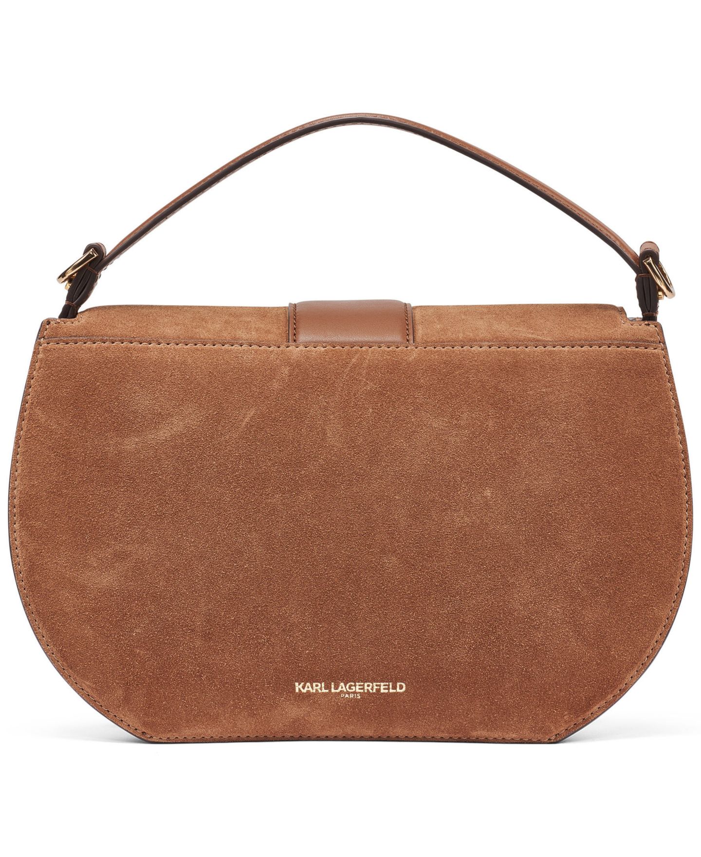 Женская сумка KARL LAGERFELD PARIS Jocelina Small Shoulder Handbag, цвет: Коньячный — фото 2