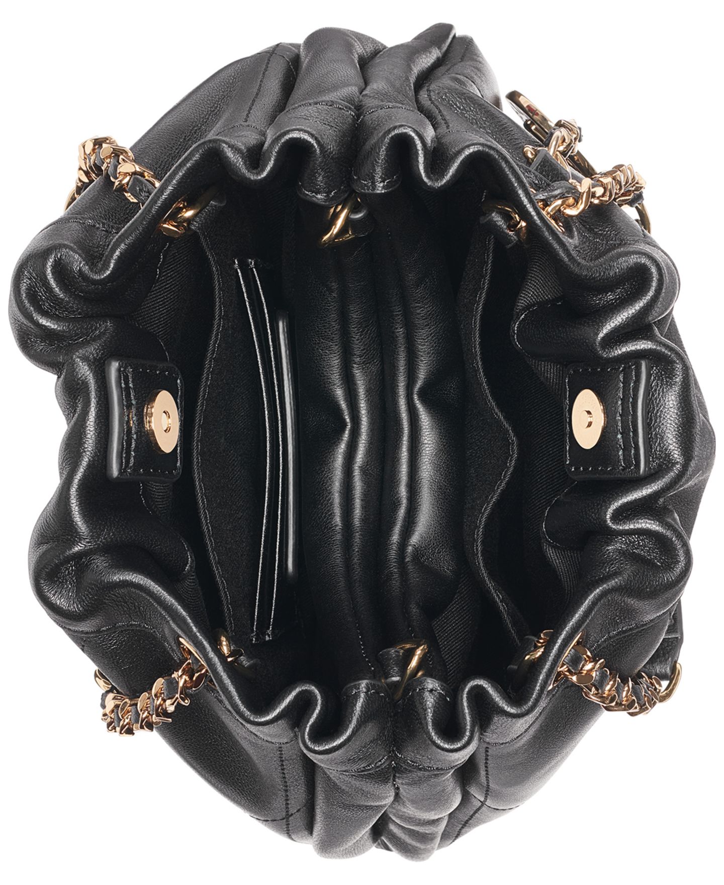 Женская сумка KARL LAGERFELD PARIS Amandine Small Crossbody Handbag, цвет: Чёрный / Золотой — фото 4