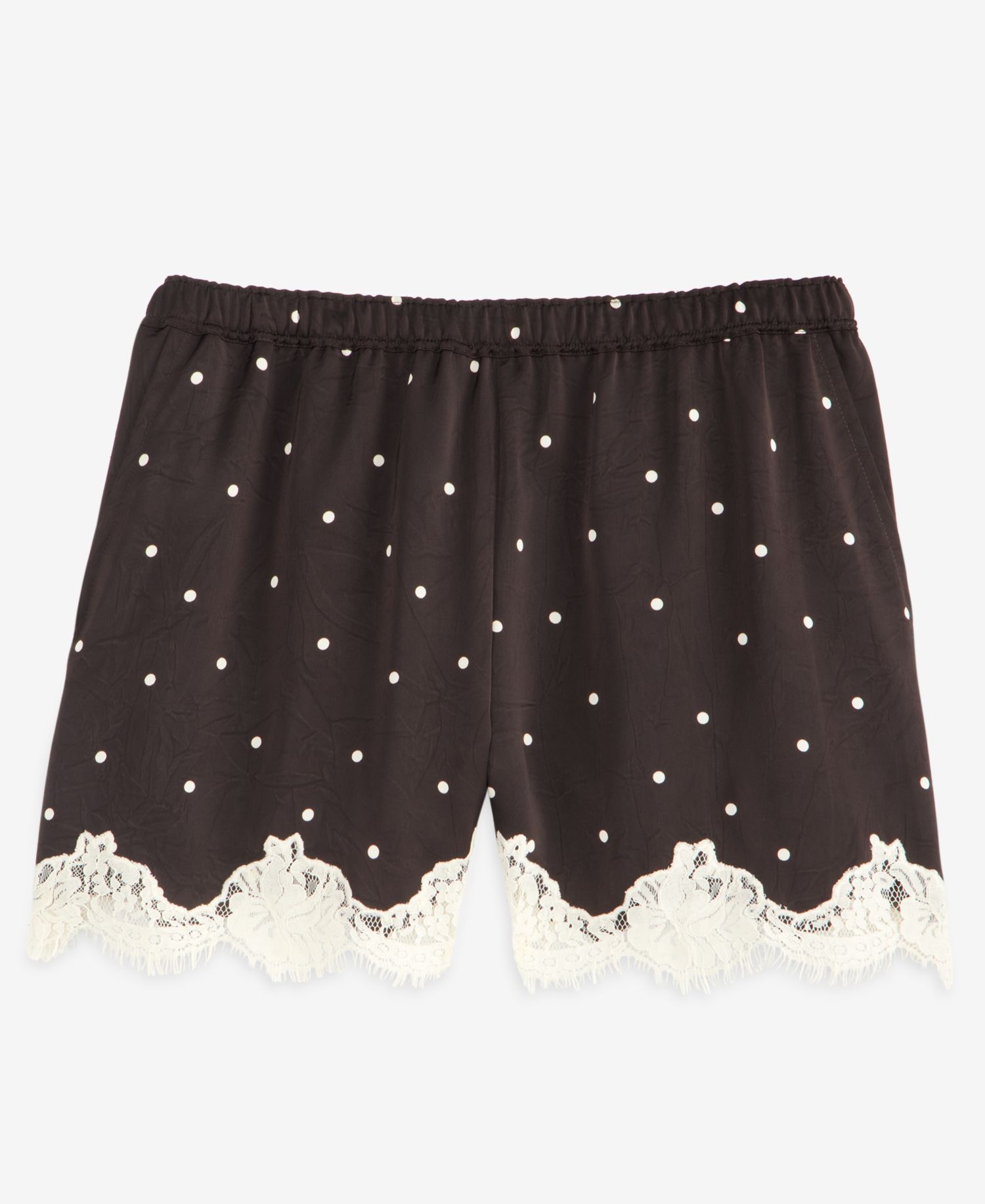 Women's Pull-On Lace-Trim Shorts
