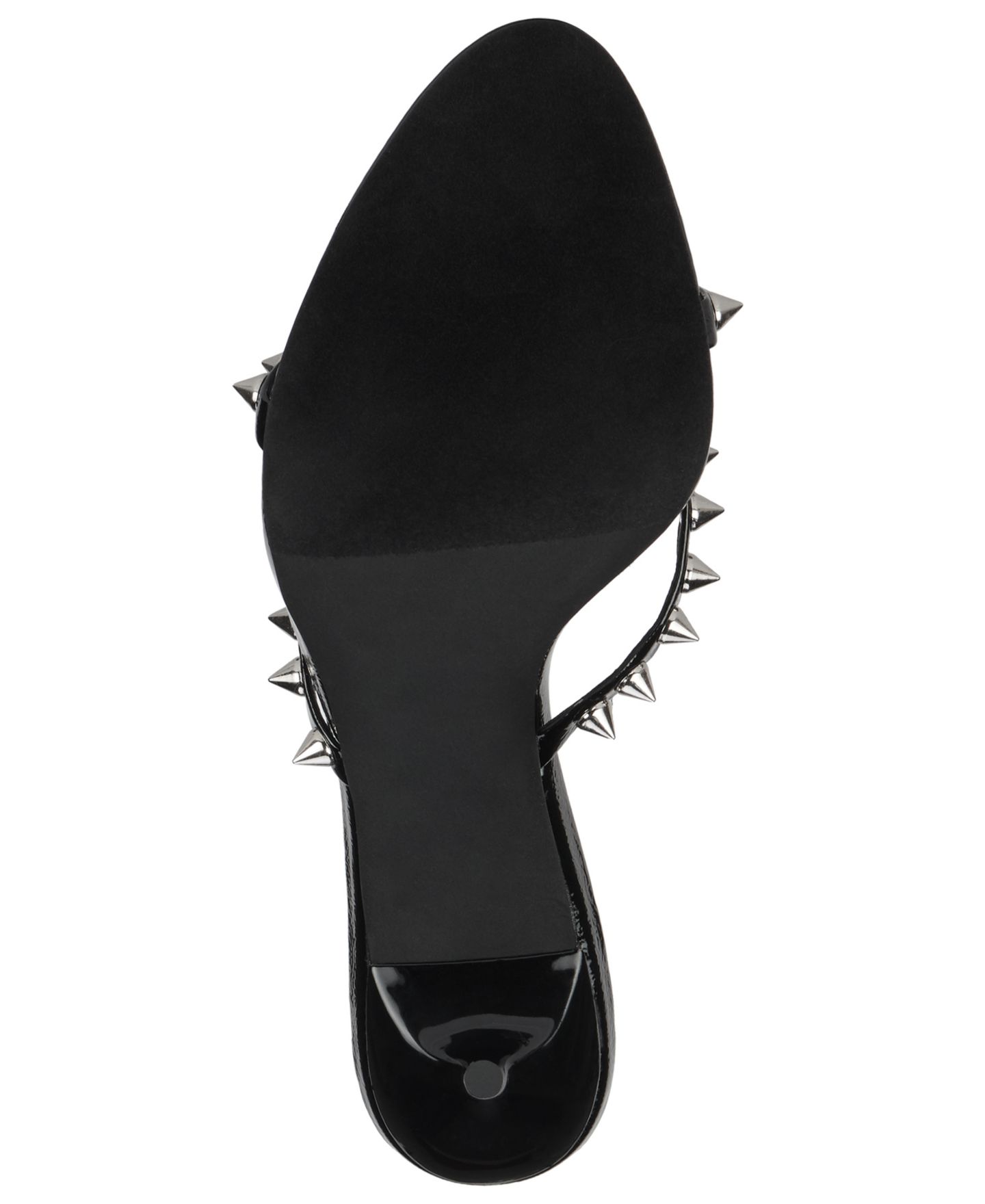 Женские сандалии Jeffrey Campbell Gabriette Strappy Studded Dress Sandals, цвет: Чёрный лаковый / Серебряный — фото 5
