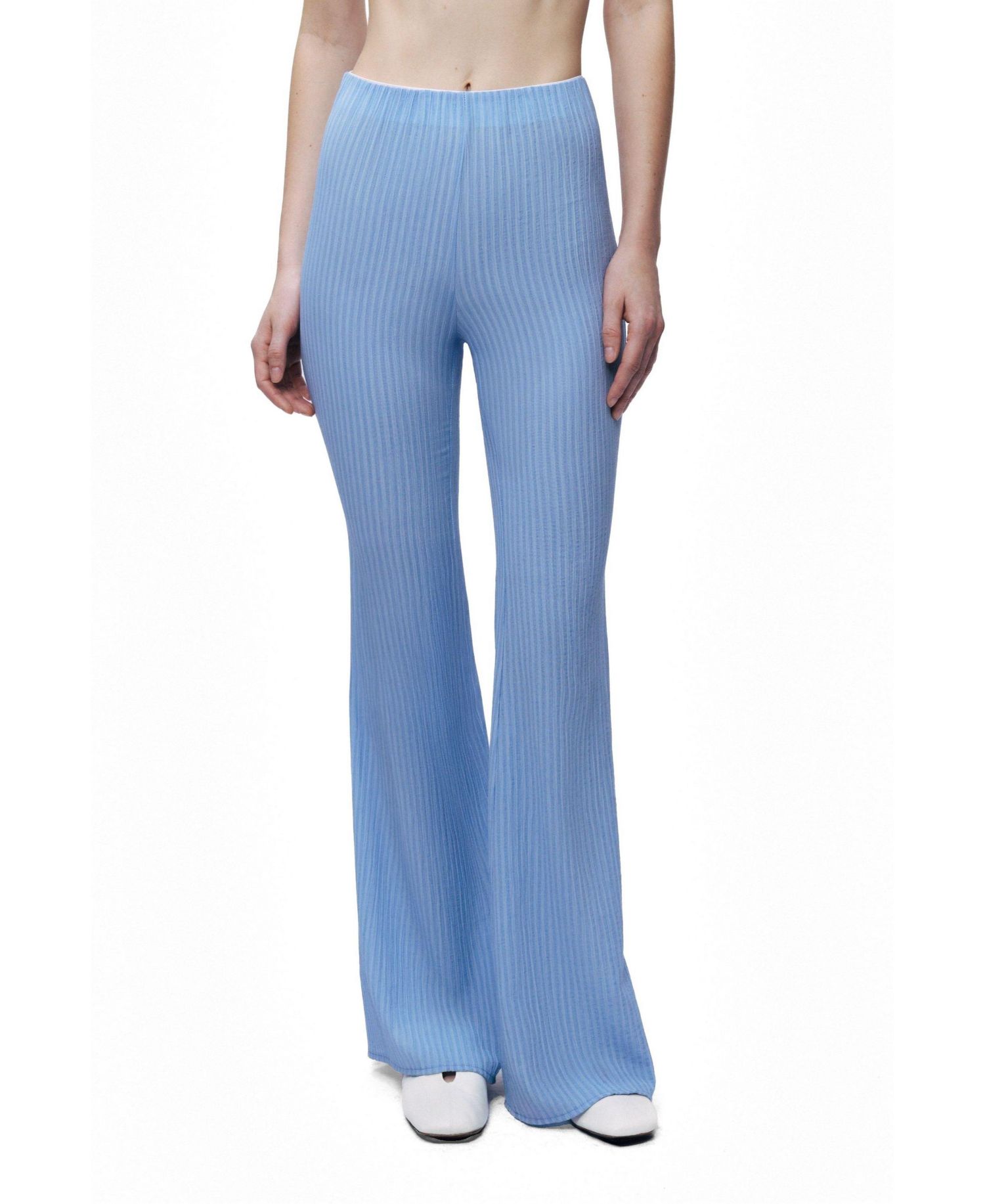 Women's High-Waist Flare Trousers