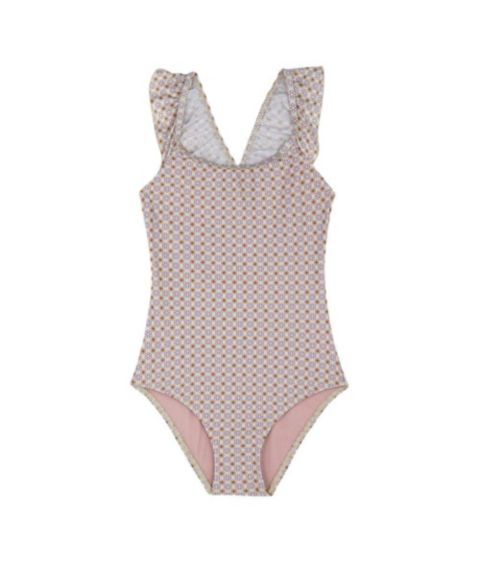 Купальники Gottex Kids Child Girls Vacation Mode Square Neck Ruffle One Piece
