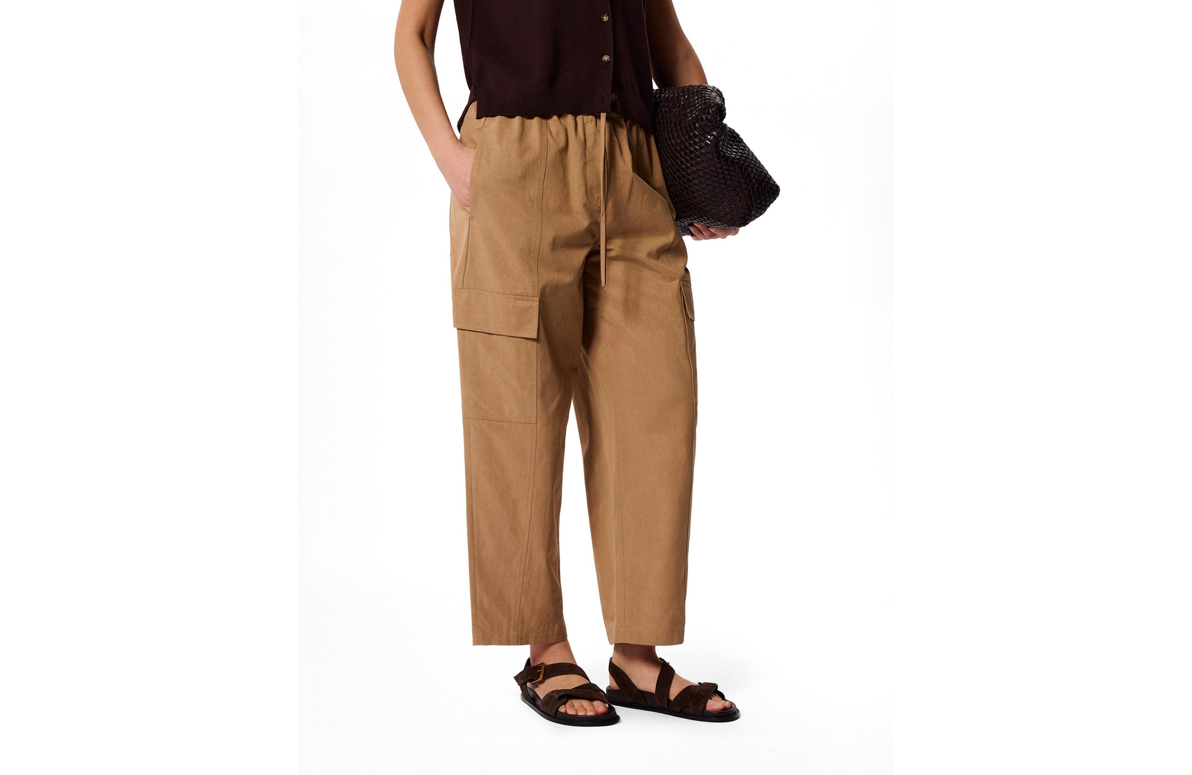 Whistles Women's Utility Cotton Barrel Trouser