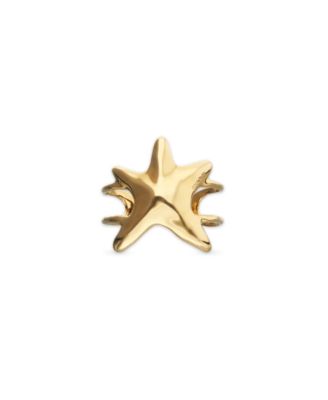 UNOde50 Gold-Tone Rigid Bangle with Oversized Star Bracelet