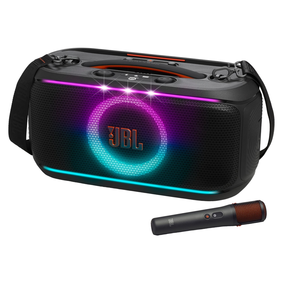 Jbl PartyBox On-The-Go 2 Plus Portable Party Speaker with Digital Microphone