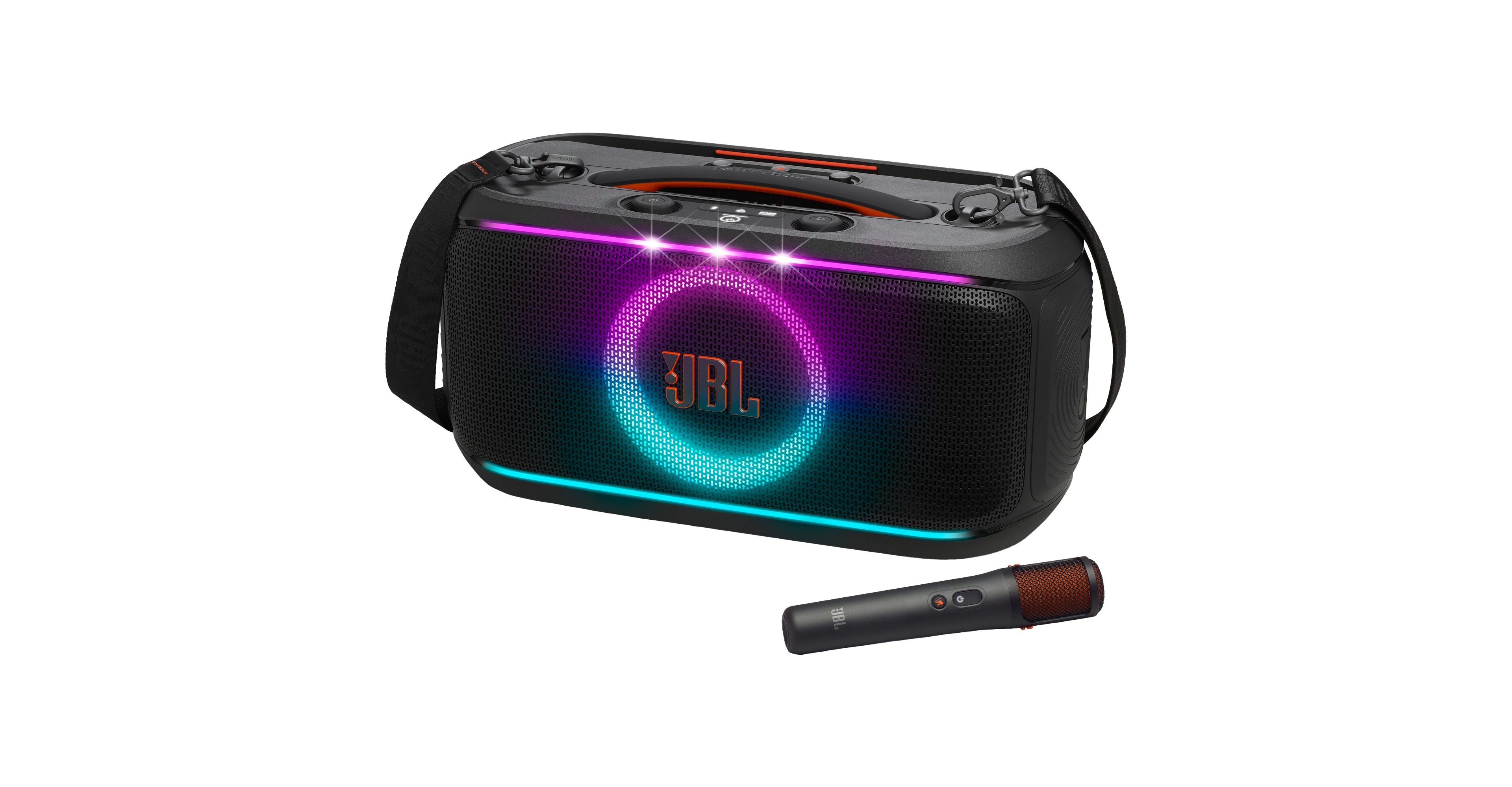 Jbl PartyBox On-The-Go 2 Plus Portable Party Speaker with Digital Microphone
