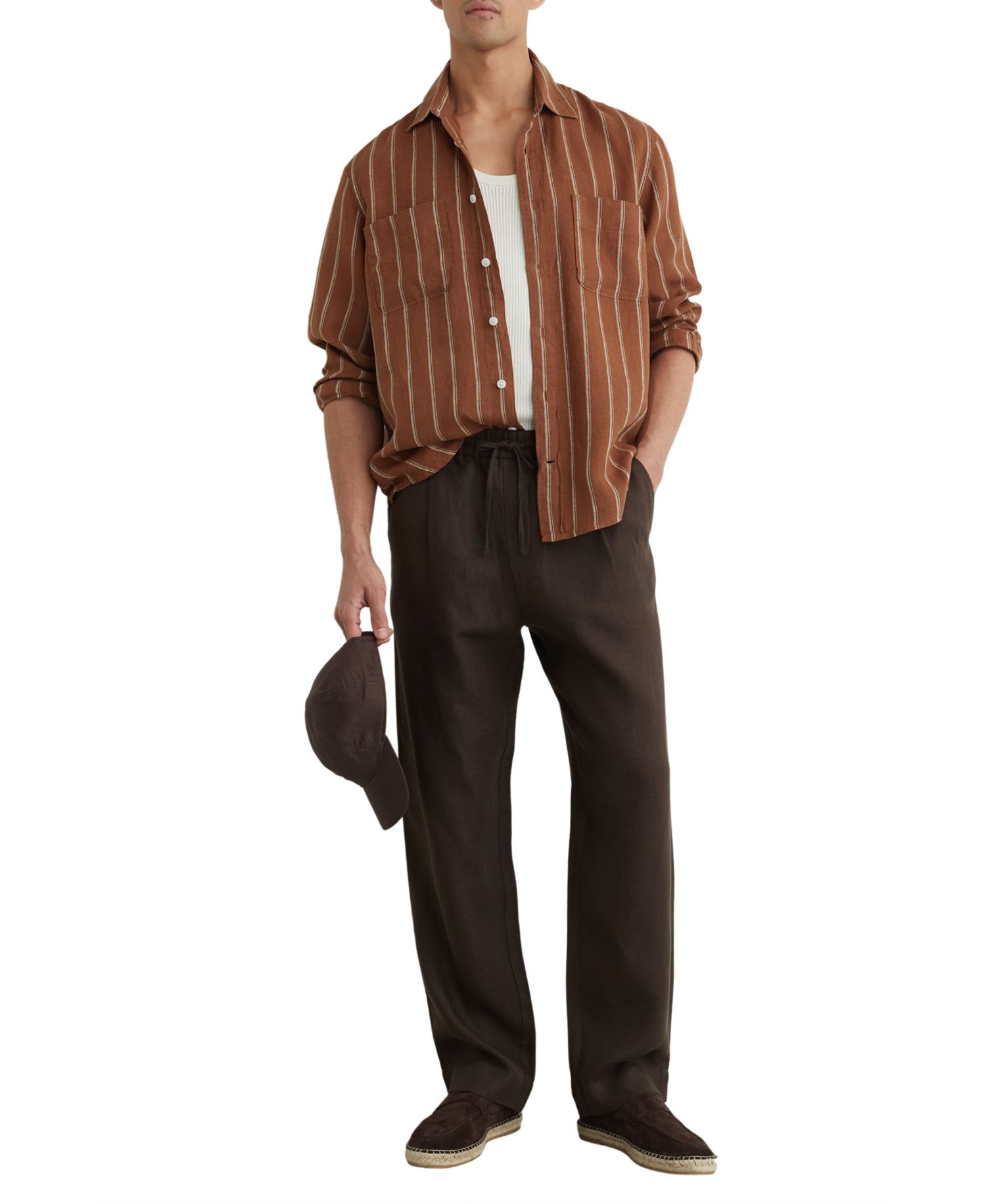 Men's Rubus Stripe Linen Shirt