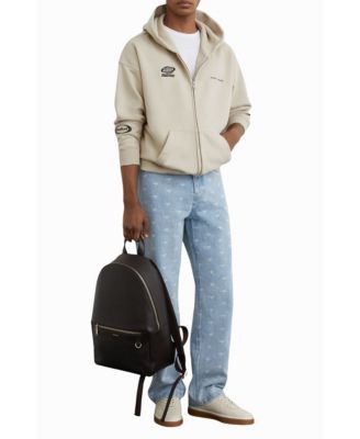 Men's Ashlam Zip Through Motorsport Embroidered Hoodie