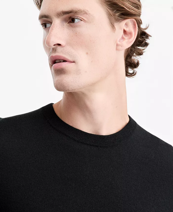 Men's Merino Wool Crewneck Sweater - thumbnail 7
