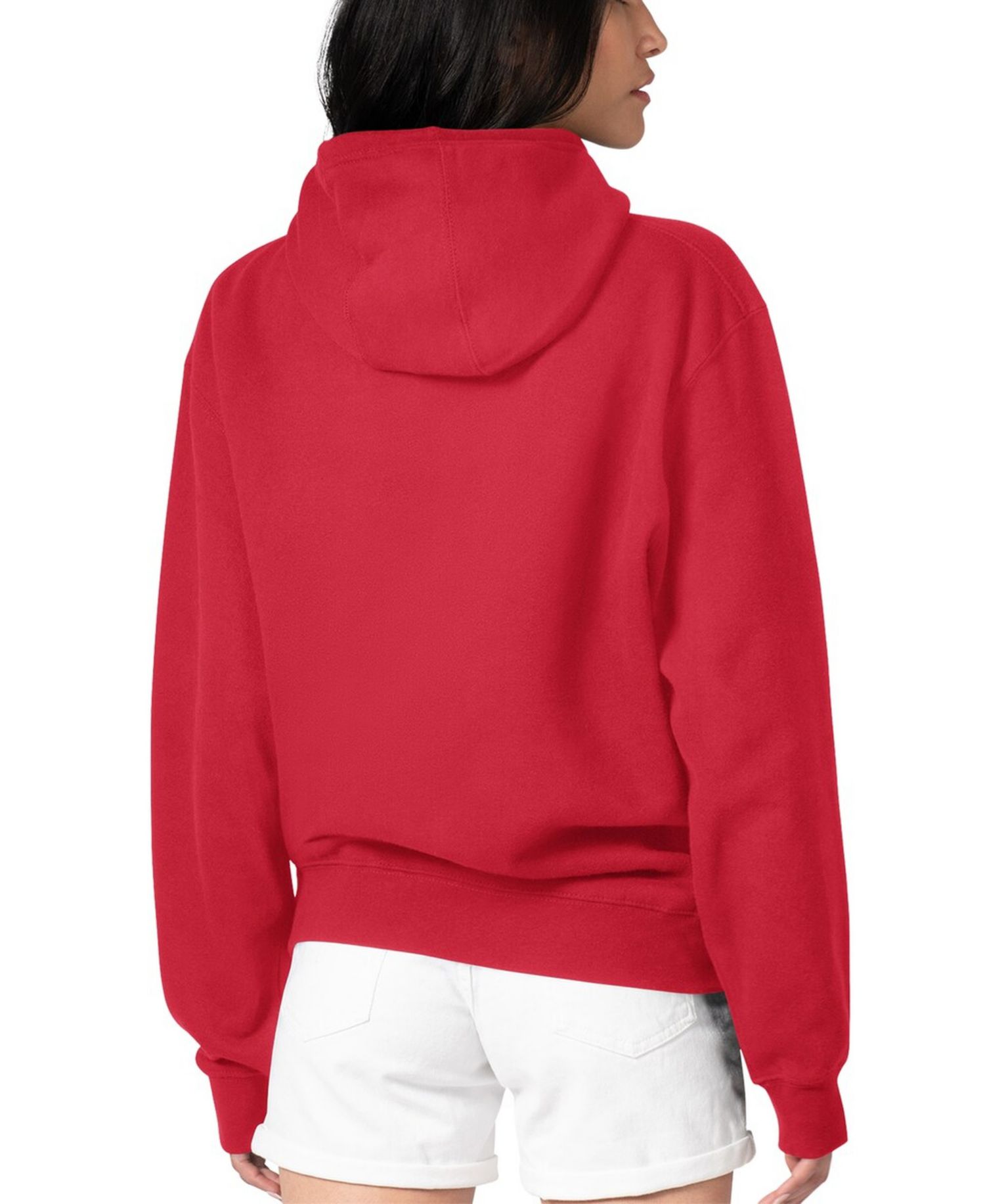 Women's Red Cincinnati Reds Flowers Graphic Pullover Hoodie