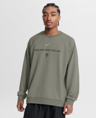 Men's Olive Philadelphia Phillies Statement Primary Raglan Dri-FIT Sweatshirt