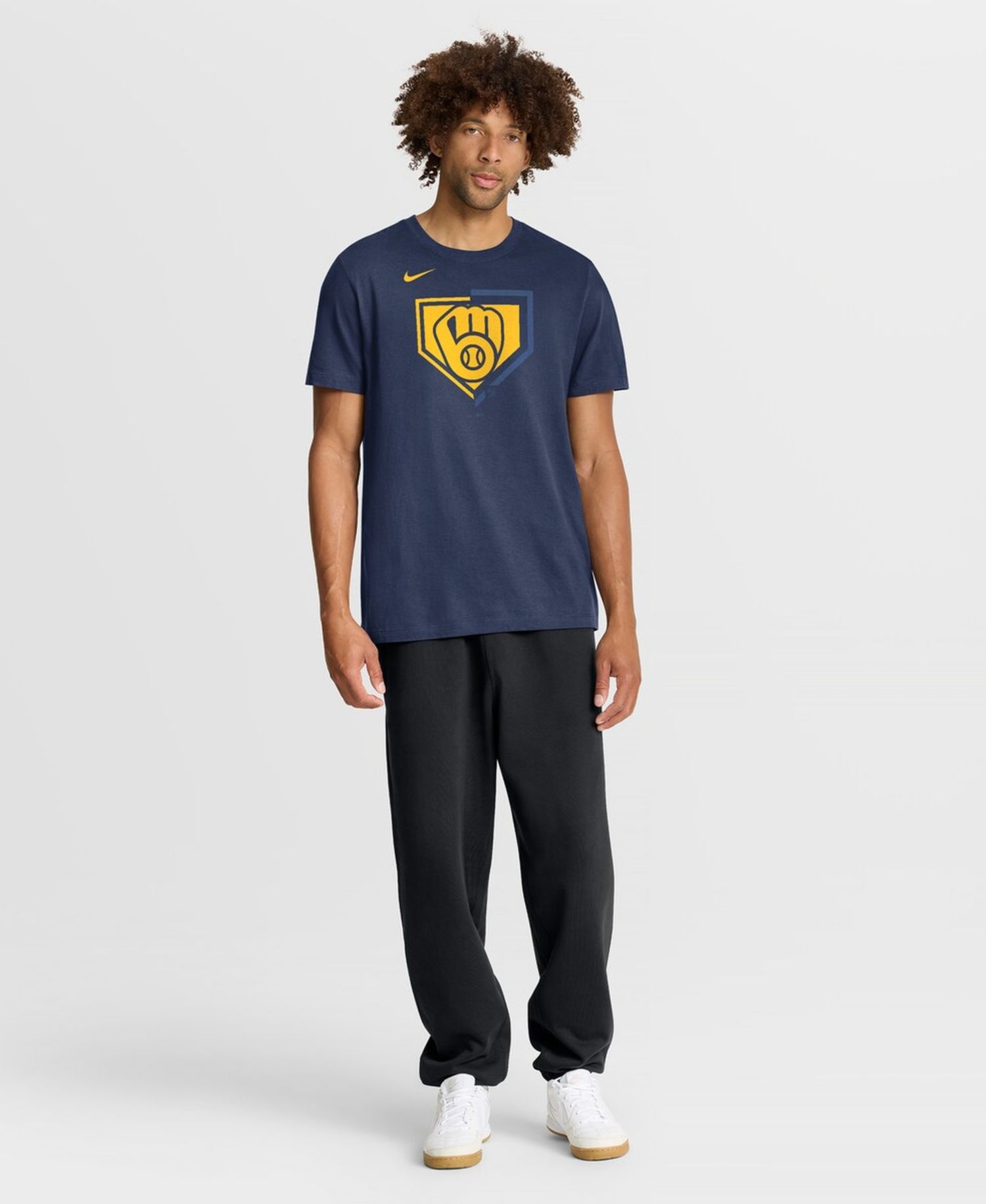 Men's Navy Milwaukee Brewers Icon T-Shirt