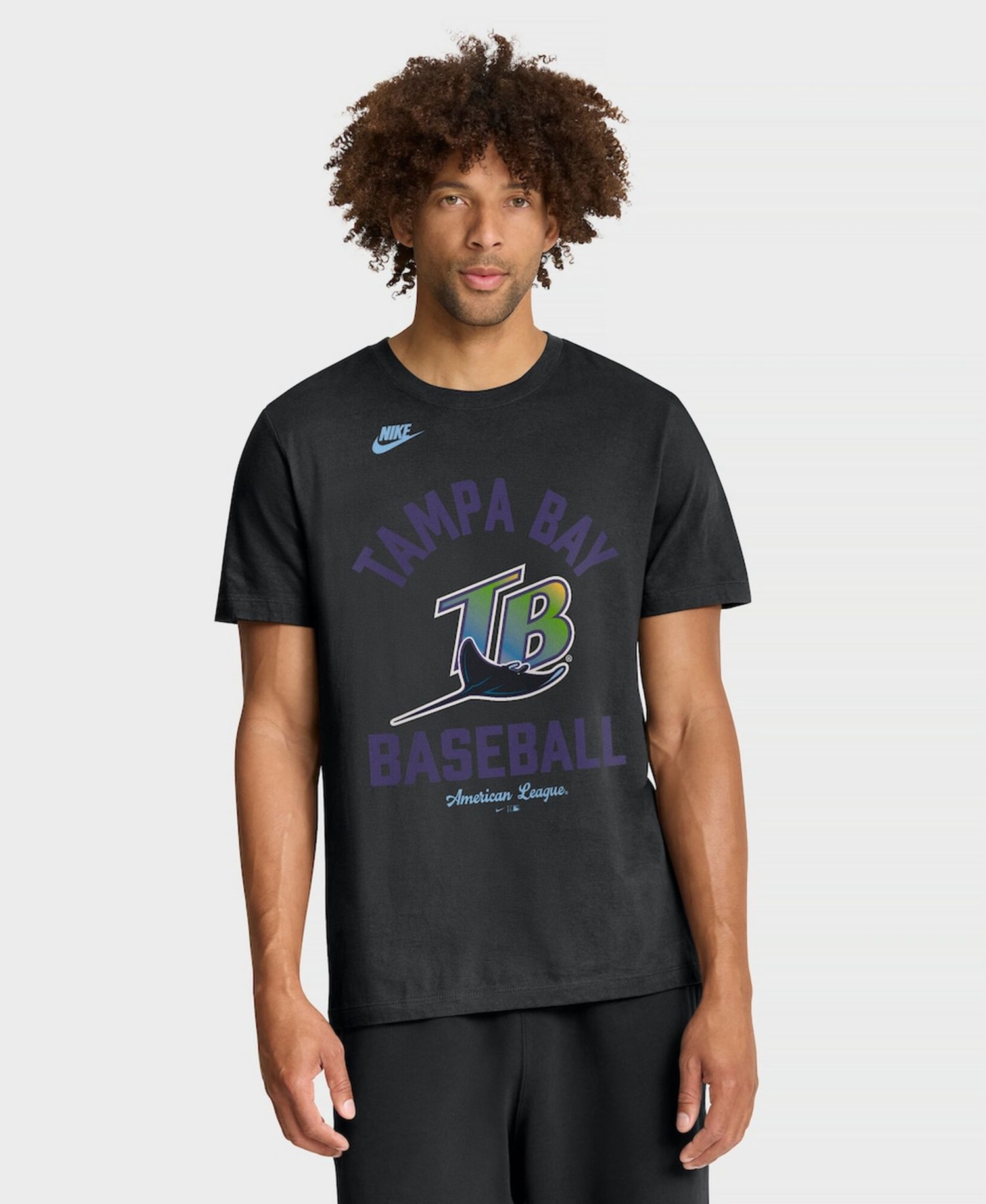 Men's Black Tampa Bay Rays Cooperstown Collection T-Shirt