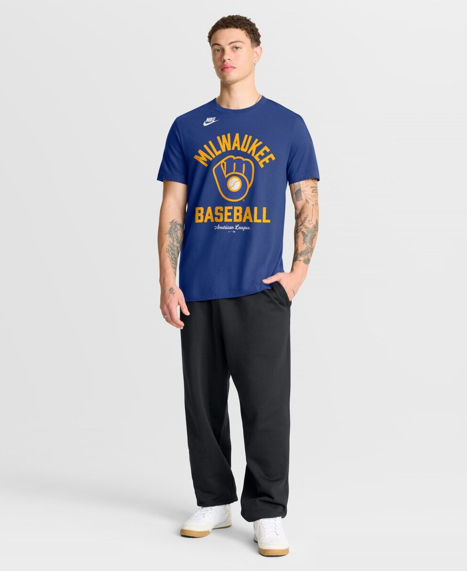 Men's Royal Milwaukee Brewers Cooperstown Collection T-Shirt