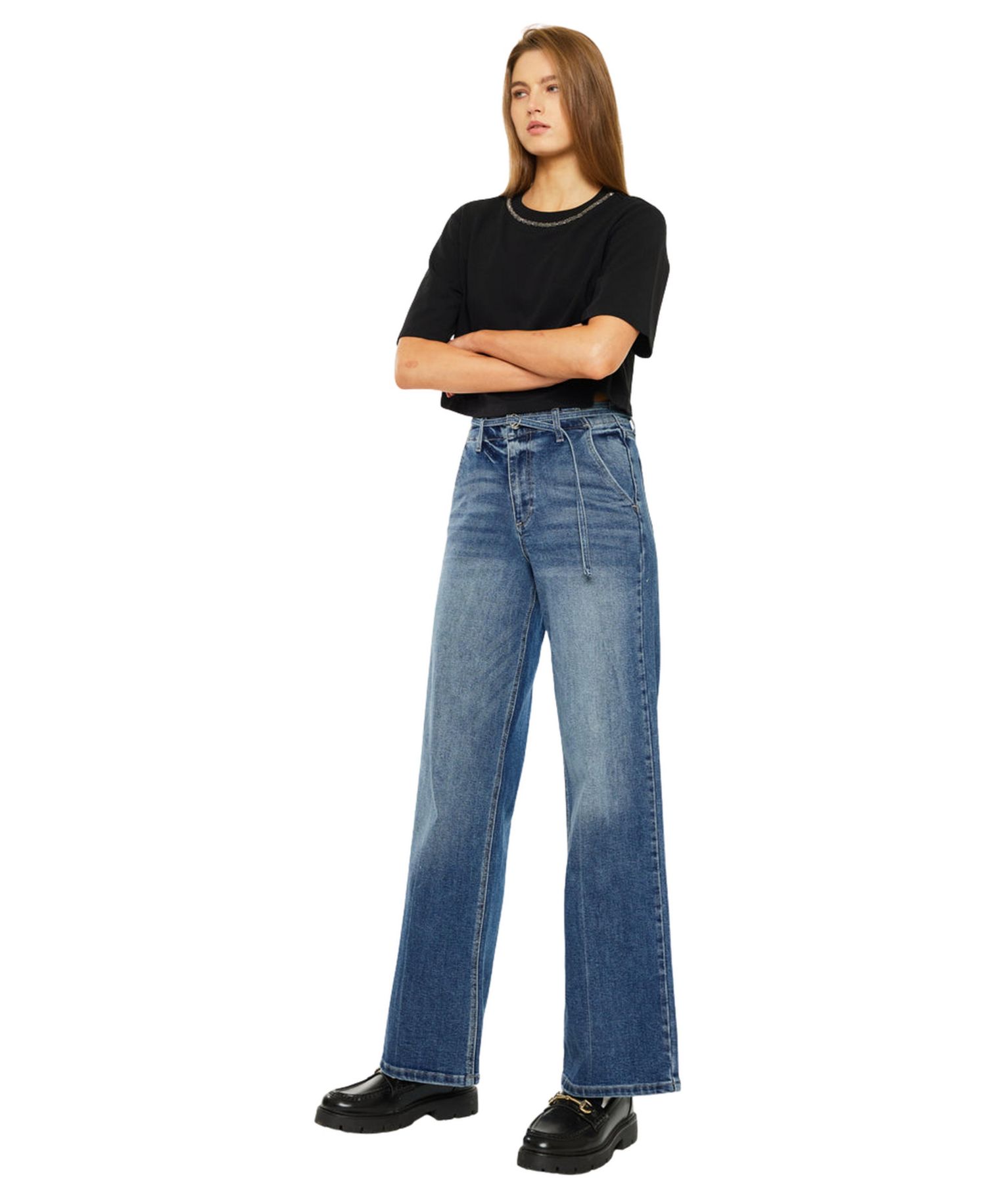 Women's Leah Ultra High Rise Wide Leg Jeans