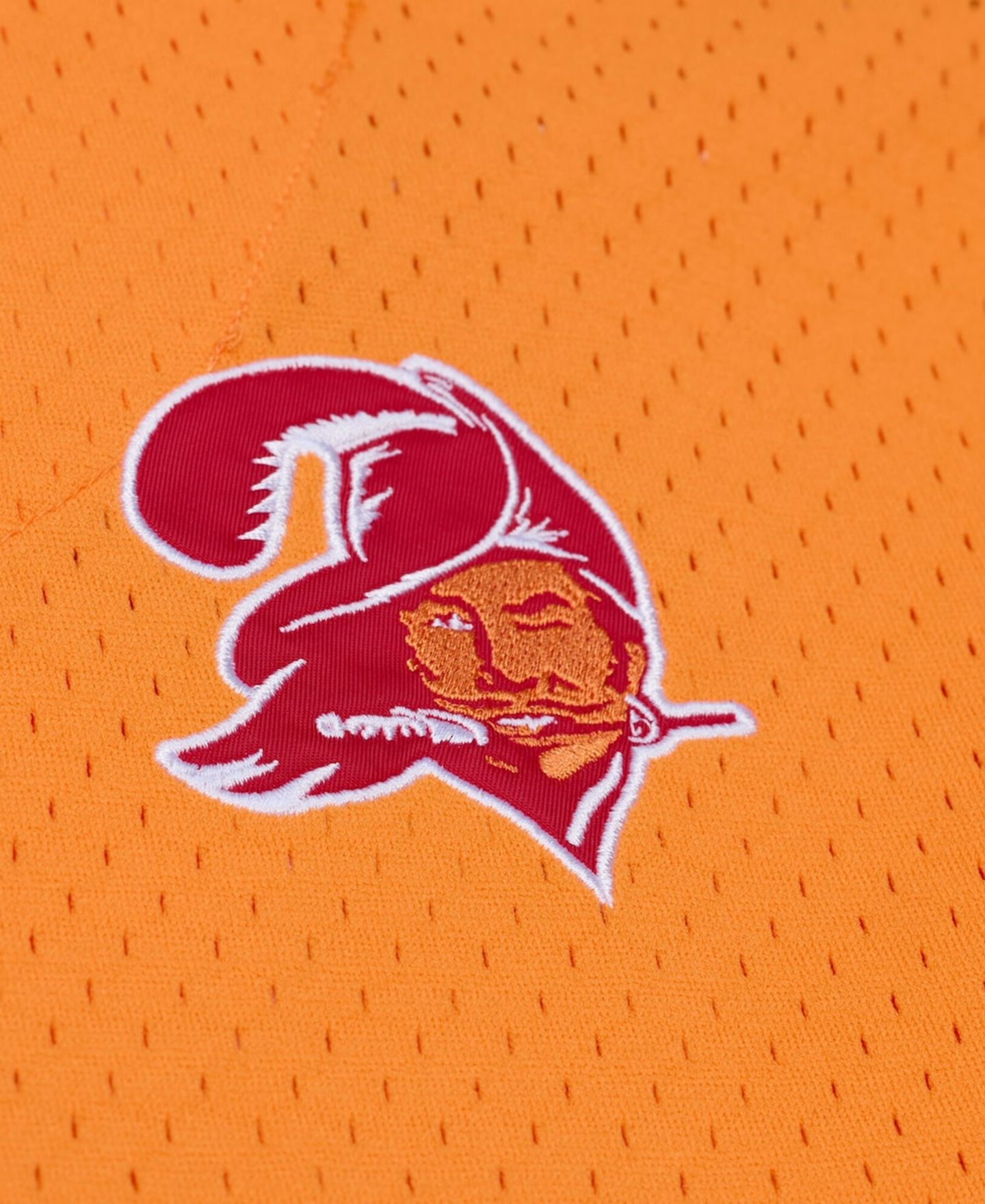 Мужской топ Mitchell & Ness Orange Tampa Bay Buccaneers Head Coach Mesh Full-Button Fashion Jersey — фото 3