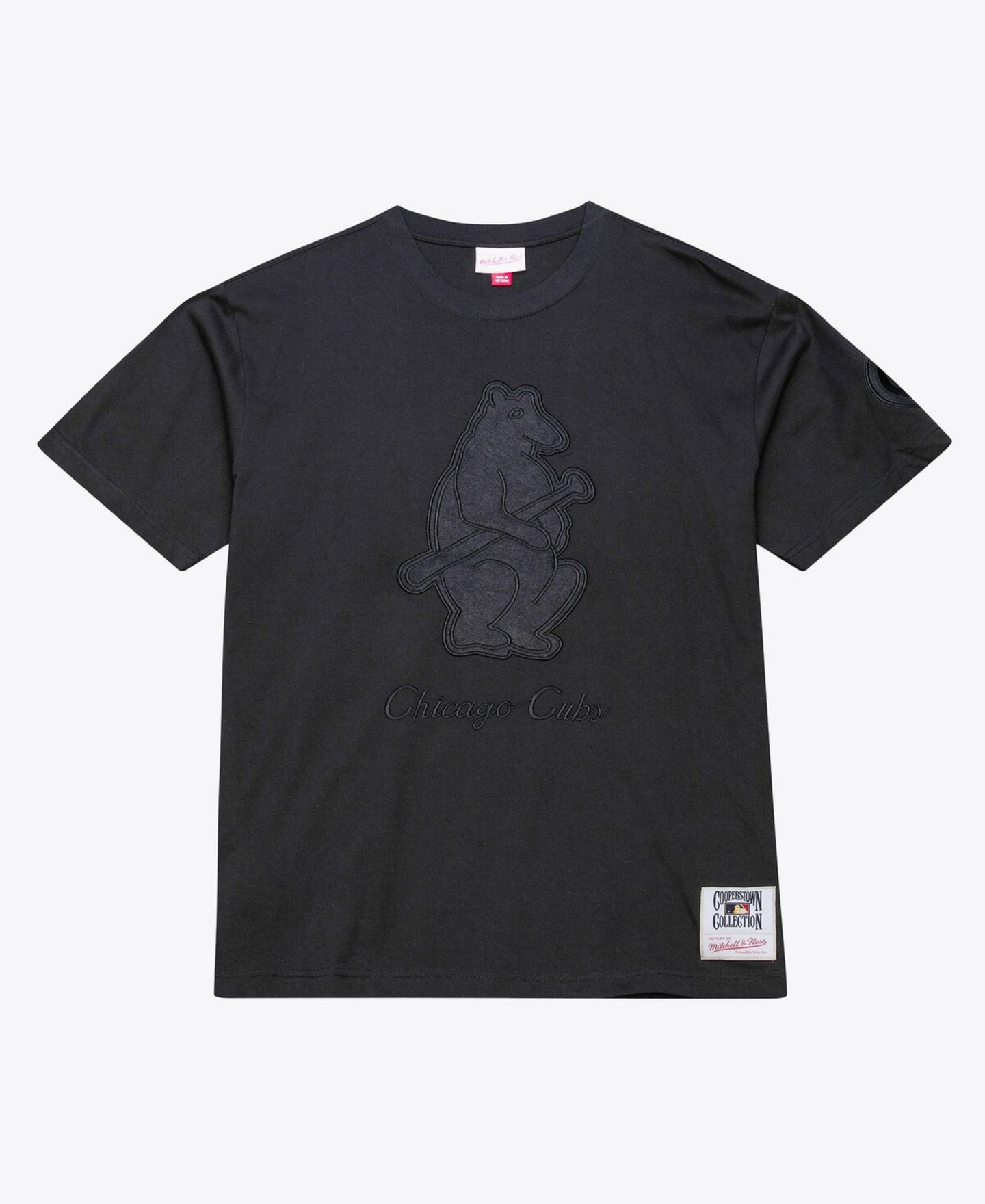 Мужская футболка Mitchell & Ness Black Chicago Cubs Cooperstown Collection Phantom — фото 1