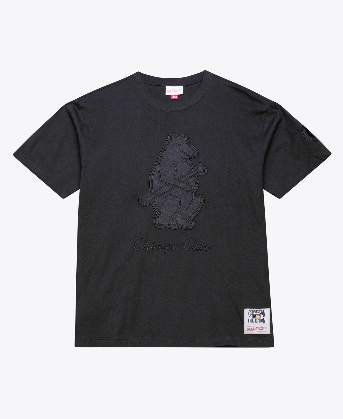 Mitchell & Ness Men's Black Chicago Cubs Cooperstown Collection Phantom T-Shirt